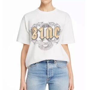 Anine Bing Ink Tee, White, Size XS, great condition worn once!